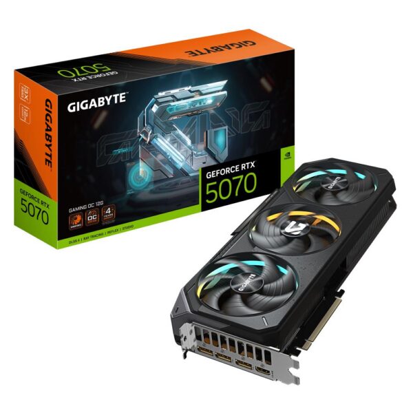 Graafikakaart Graphics Card|GIGABYTE|NVIDIA GeForce RTX 5070|12 GB|GDDR7|192 bit|PCIE 5.0 1...