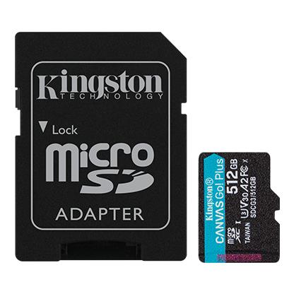 Mälukaart MEMORY MICRO SDXC 512GB UHS-I/W/ADAPTER SDCG3/512GB KINGSTON