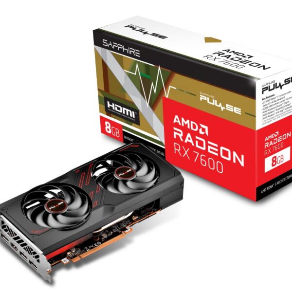 Graafikakaart Graphics Card|SAPPHIRE|AMD Radeon RX 7600|8 GB|GDDR6|128 bit|PCIE 4.0 8x|Dual...