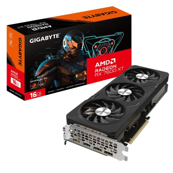 Graafikakaart Graphics Card|GIGABYTE|AMD Radeon RX 7600 XT|16 GB|GDDR6|PCIE 4.0 16x|Triple ...