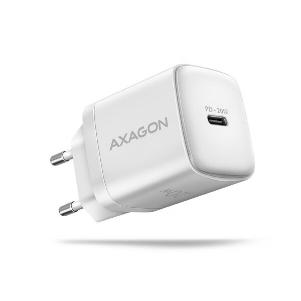Autolaaidja MOBILE CHARGER WALL USB-C 20W/1PORT WHITE ACU-PD20W AXAGON