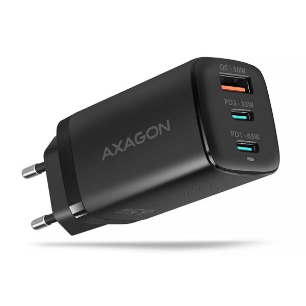 Autolaaidja MOBILE CHARGER WALL USB 65W/GAN 3PORT ACU-DPQ65 AXAGON