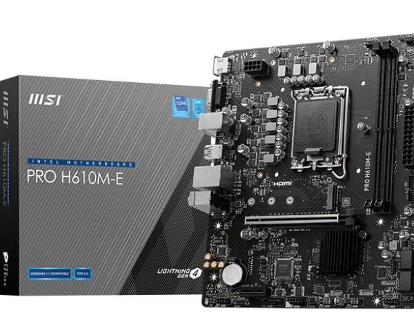 Emaplaat for Intel Protsessors Mainboard|MSI|Intel H610|LGA1700|Micro-ATX|Memory DDR5|Memory slots 2|1xPCI-E...