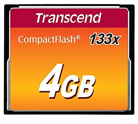 Mälukaart MEMORY COMPACT FLASH 4GB/SLC TS4GCF133 TRANSCEND