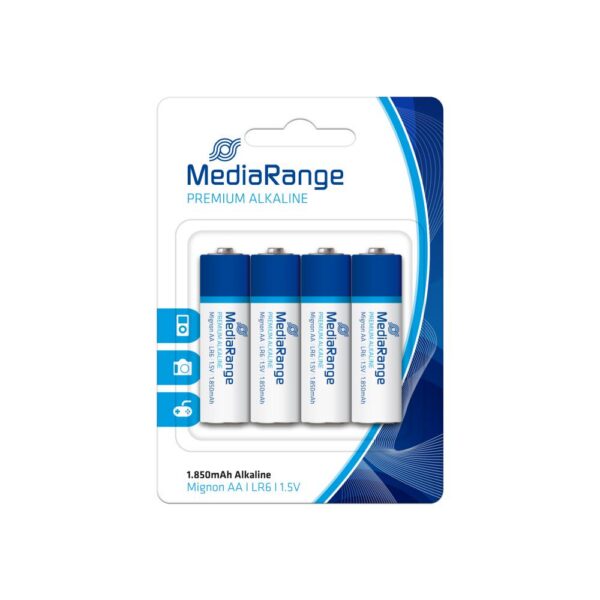 Patarei BATTERY ALKALINE AA 1.5V/4PCS MRBAT104 MEDIARANGE