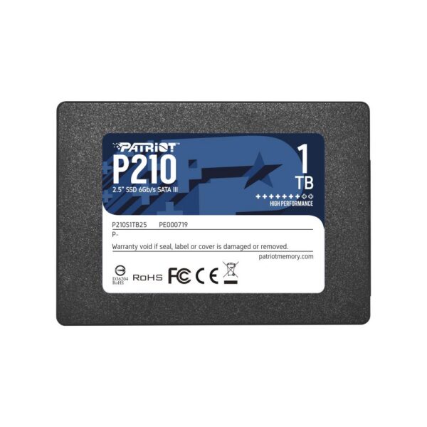 SSD SATA seade SSD|PATRIOT|P210|1TB|SATA 3.0|Write speed 430 MBytes/sec|Read speed 520 MByte...