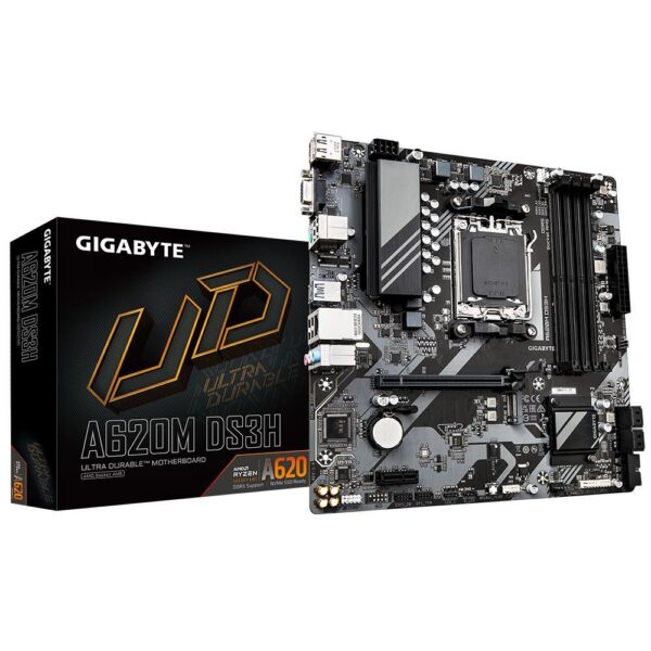 Emaplaat for AMD Protsessors Mainboard|GIGABYTE|AMD A620|SAM5|Micro-ATX|Memory DDR5|Memory slots 4|1xPCI-E...