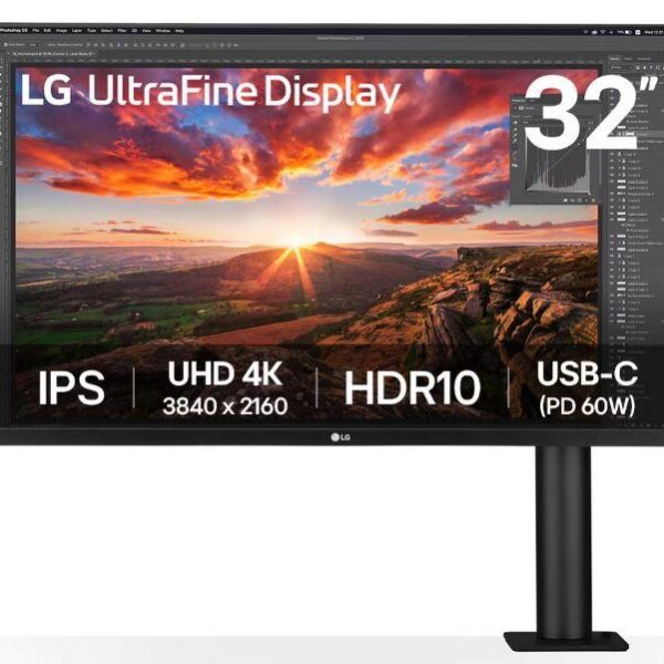 Monitor LCD Monitor|LG|31.5"|Panel IPS|3840x2160|16:9|60Hz|5 ms|Speakers|Swivel|Pivot...