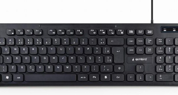 KEYBOARD MULTIMEDIA USB ENG/BLACK KB-MCH-04 GEMBIRD