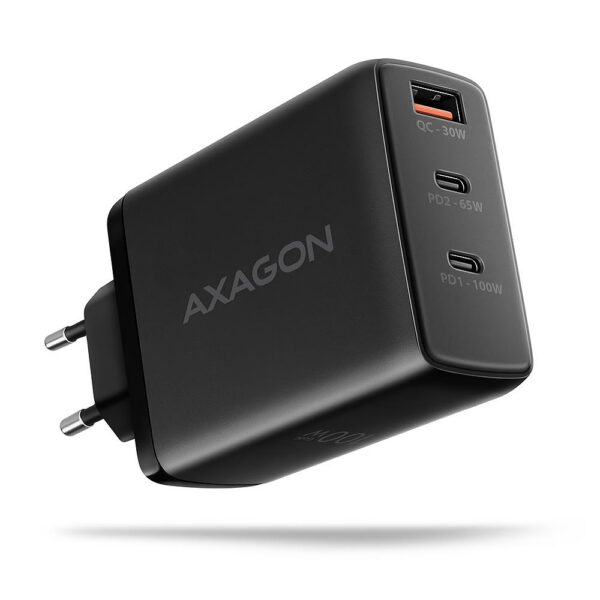 Autolaaidja MOBILE CHARGER WALL USB 100W/GAN 3PORT ACU-DPQ100 AXAGON