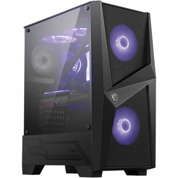 Case|MSI|MAG FORGE 100M|MidiTower|Not included|ATX|MicroATX|MiniITX|Colour Bl...