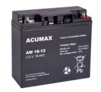 Patarei For UPS BATTERY 12V 18AH VRLA/AM18-12 ACUMAX EMU