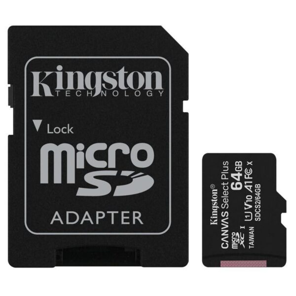 Mälukaart MEMORY MICRO SDXC 64GB UHS-I/W/ADAPTER SDCS2/64GB KINGSTON