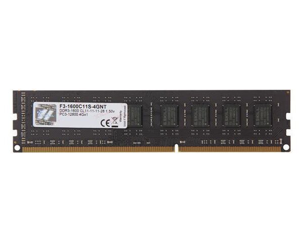 MEMORY DIMM 4GB PC12800 DDR3/F3-1600C11S-4GNT G.SKILL