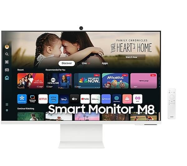 Monitor LCD Monitor|SAMSUNG|32"|Smart|Panel VA|3840x2160|16:9|60 Hz|4 ms|Swivel|Pivot...