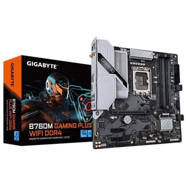 Emaplaat for Intel Protsessors Mainboard|GIGABYTE|Intel B760 Express|LGA1700|Micro-ATX|Memory DDR4|Memory sl...