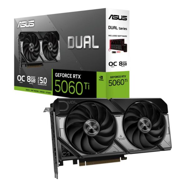 Graafikakaart Graphics Card|ASUS|NVIDIA GeForce RTX 5060 Ti|8 GB|GDDR7|128 bit|PCIE 5.0 16x...