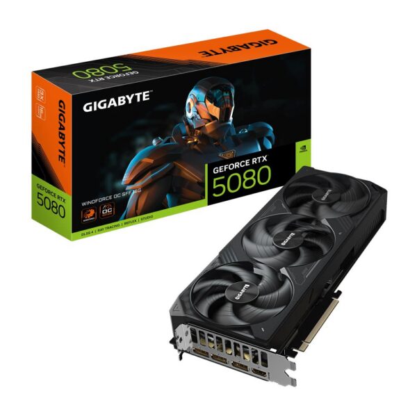 Graafikakaart Graphics Card|GIGABYTE|NVIDIA GeForce RTX 5080|16 GB|GDDR7|256 bit|PCIE 5.0 1...