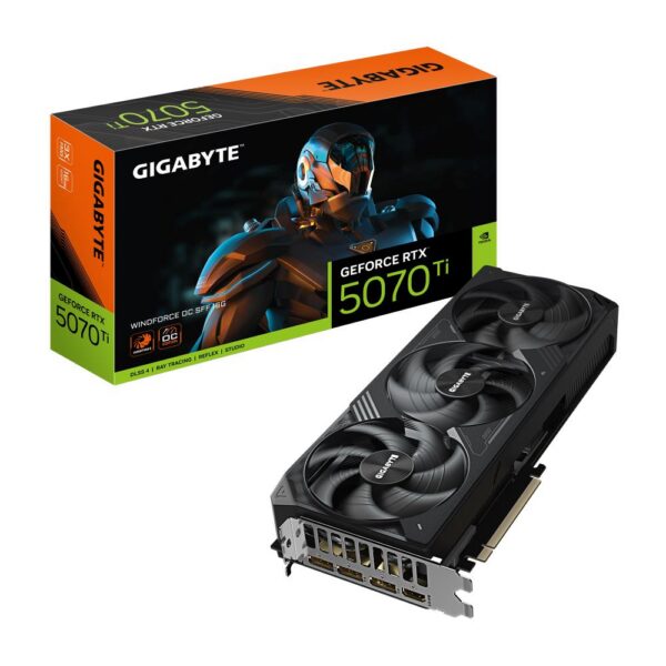 Graafikakaart Graphics Card|GIGABYTE|NVIDIA GeForce RTX 5070 Ti|16 GB|GDDR7|256 bit|PCIE 5....