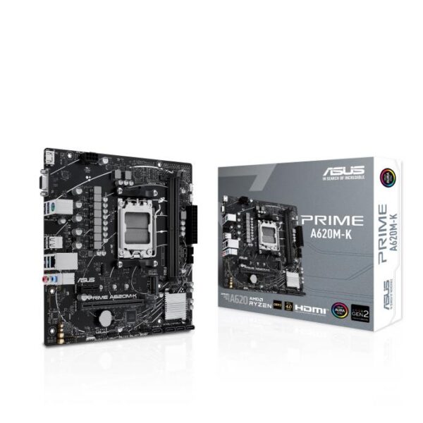 Emaplaat for AMD Protsessors Mainboard|ASUS|AMD A620|Micro-ATX|Memory DDR5|Memory slots 2|1xPCI-Express 3....