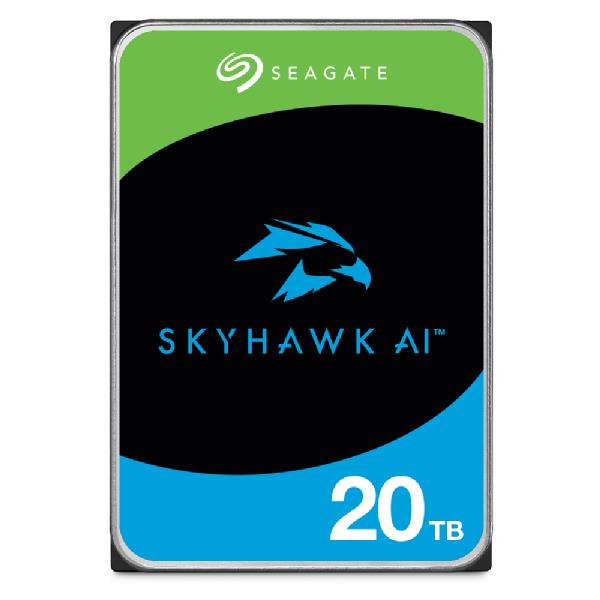 HDD|SEAGATE|SkyHawk AI|20TB|SATA 3.0|256 MB|7200 rpm|Discs/Heads 10/20|3,5"|S...
