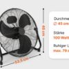Metallventilaator Proficare PCVL3066WM must - Image 3