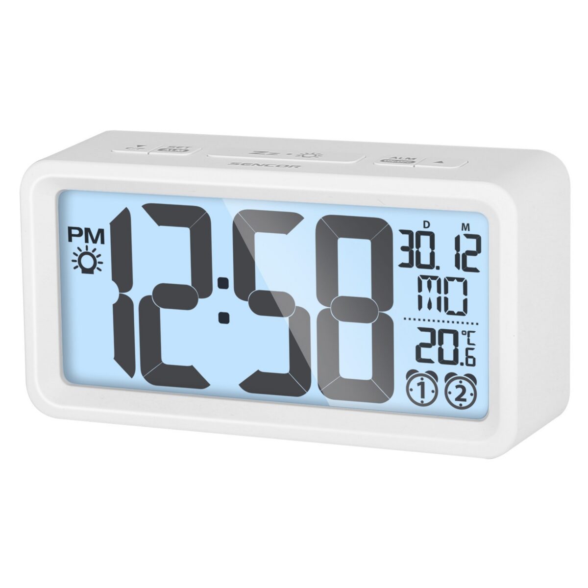 Digitaalne äratuskell Sencor SDC2800W, valge