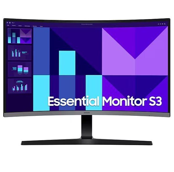 Monitor LCD Monitor|SAMSUNG|LS27D390GAUXEN|27"|Business/Curved|Tilt|Matte|Panel VA|19...