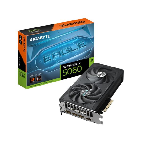 Graafikakaart Graphics Card|GIGABYTE|NVIDIA GeForce RTX 5060|8 GB|GDDR7|128 bit|PCIE 5.0 16...