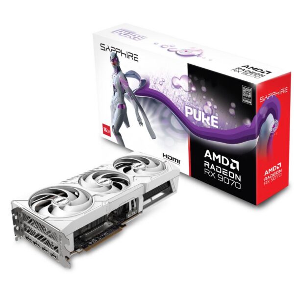 Graafikakaart Graphics Card|SAPPHIRE|AMD Radeon RX 9070|16 GB|GDDR6|256 bit|PCIE 5.0 16x|Tr...
