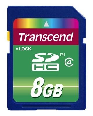 Mälukaart MEMORY SDHC 8GB/CLASS4 TS8GSDHC4 TRANSCEND