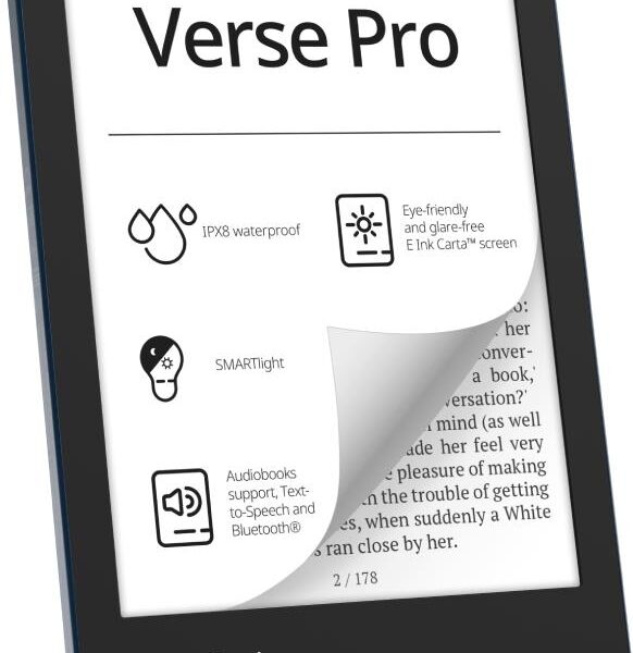 E-Reader|POCKETBOOK|Verse Pro|6"|1072x1448|1xUSB-C|Wireless LAN|Bluetooth|Azu...