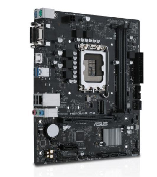 Emaplaat for Intel Protsessors Mainboard|ASUS|Intel H610|LGA1700|Micro-ATX|Memory DDR4|Memory slots 2|1xPCI-...