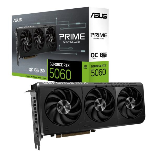 Graafikakaart VGA PCIE16 RTX5060 8GB GDDR7/PRIME-RTX5060-O8G ASUS