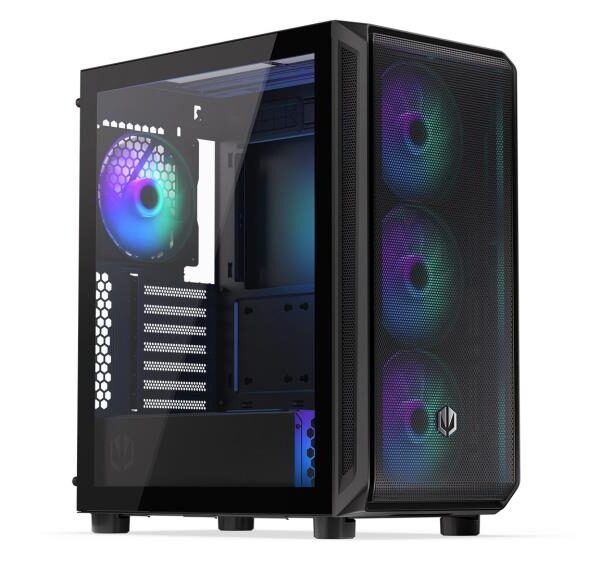Case|ENDORFY|Arx 500 ARGB|MidiTower|Case product features Transparent panel|N...