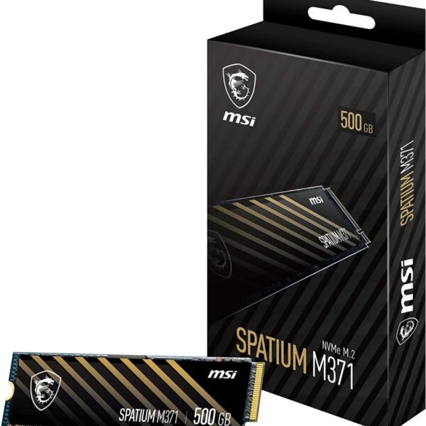 SSD|MSI|SPATIUM M371|500GB|M.2|PCIE|NVMe|3D NAND|Write speed 1150 MBytes/sec|...