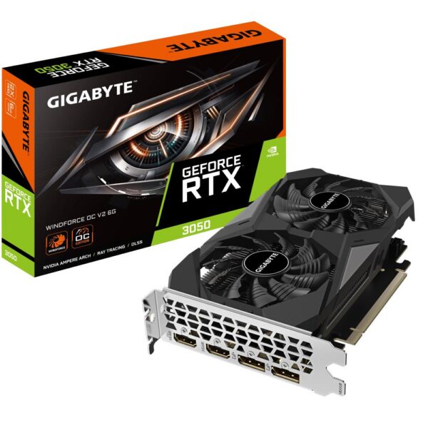 Graafikakaart Graphics Card|GIGABYTE|NVIDIA GeForce RTX 3050|6 GB|GDDR6|96 bit|PCIE 4.0 16x...