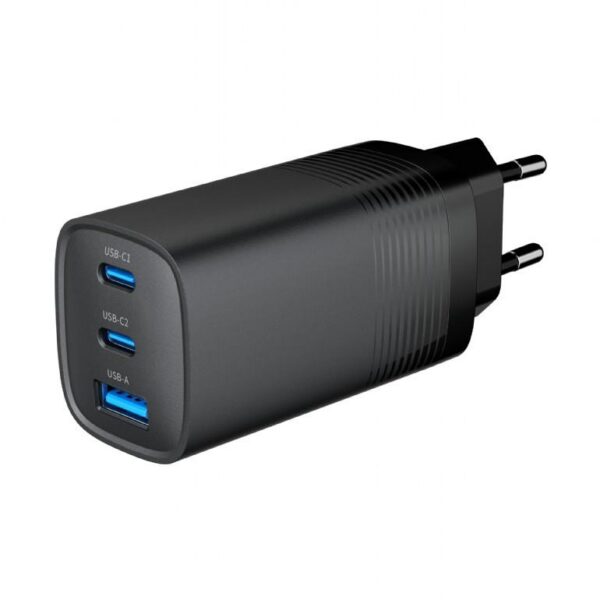 Autolaaidja CHARGER USB UNIVERSAL QC3.0/TA-UC-PDQC65-01-BK GEMBIRD