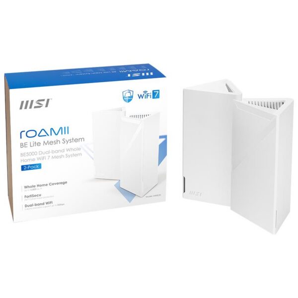 Wireless Router|MSI|2-pack|5000 Mbps|Mesh|Wi-Fi 5|Wi-Fi 6|Wi-Fi 7|IEEE 802.11...