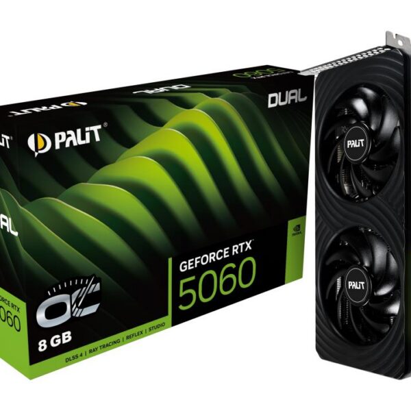 Graafikakaart Graphics Card|PALIT|NVIDIA GeForce RTX 5060|8 GB|GDDR7|128 bit|PCIE 5.0 16x|D...