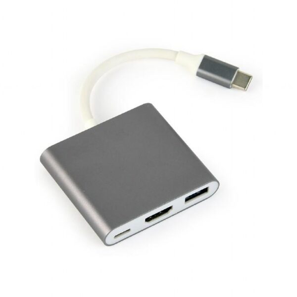 I/O ADAPTER USB-C TO HDMI/USB3/USB-C A-CM-HDMIF-02-SG GEMBIRD