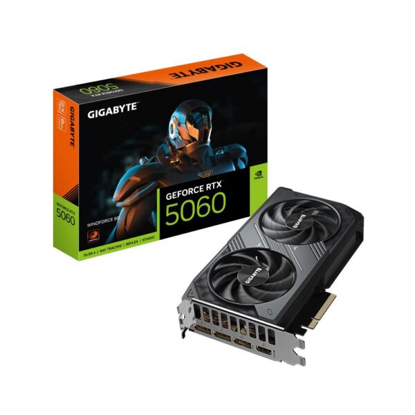 Graafikakaart Graphics Card|GIGABYTE|NVIDIA GeForce RTX 5060|8 GB|GDDR7|128 bit|PCIE 5.0 16...