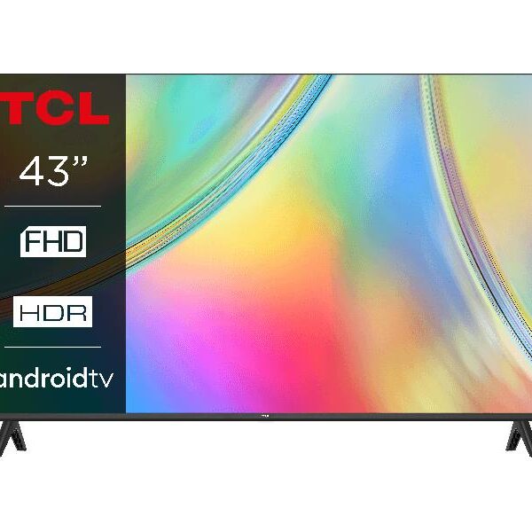 TV Set|TCL|43"|1920x1080|Wireless LAN|Bluetooth|Android TV|Black|43S5400A