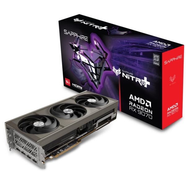 Graafikakaart Graphics Card|SAPPHIRE|AMD Radeon RX 9070|16 GB|GDDR6|256 bit|Triple slot Fan...