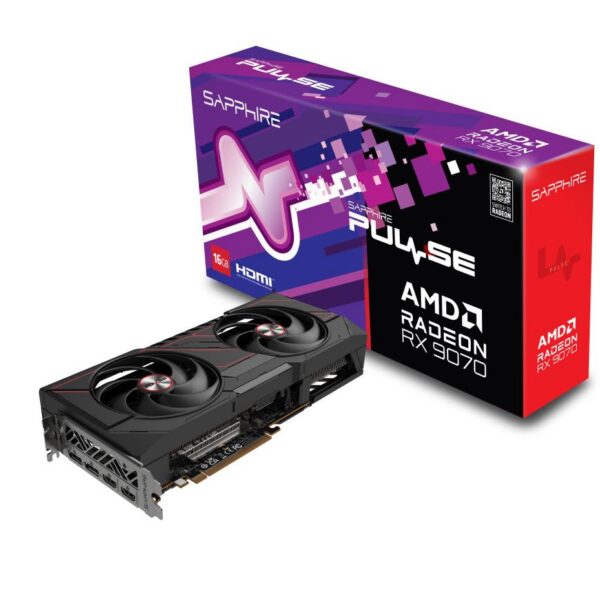 Graafikakaart Graphics Card|SAPPHIRE|AMD Radeon RX 9070|16 GB|GDDR6|256 bit|PCIE 5.0 16x|Du...