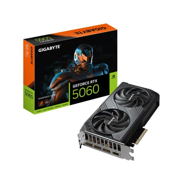 Graafikakaart Graphics Card|GIGABYTE|NVIDIA GeForce RTX 5060|8 GB|GDDR7|128 bit|PCIE 5.0 16...