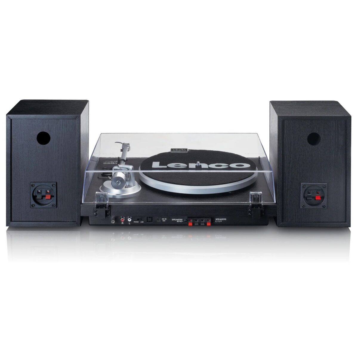 Hi-Fi vinüülplaadimängija väliste kõlaritega Lenco LS500BK must - Image 2