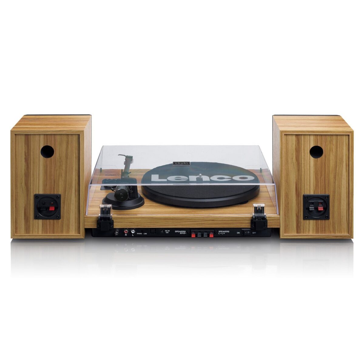Hi-Fi vinüülplaadimängija väliste kõlaritega Lenco LS500OK puit - Image 2
