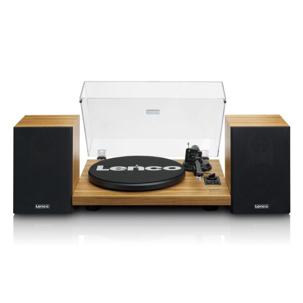 Hi-Fi vinüülplaadimängija väliste kõlaritega Lenco LS500OK puit