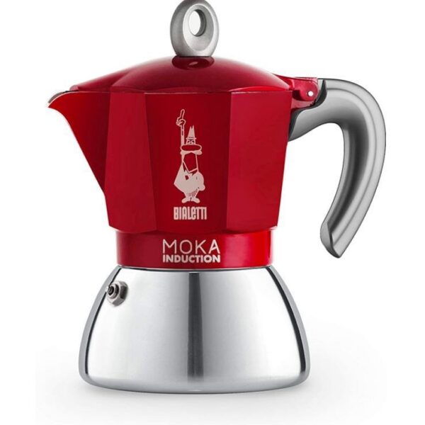 Espressokann induktsioonpliidile Bialetti Moka 6 tassile 0006946, punane